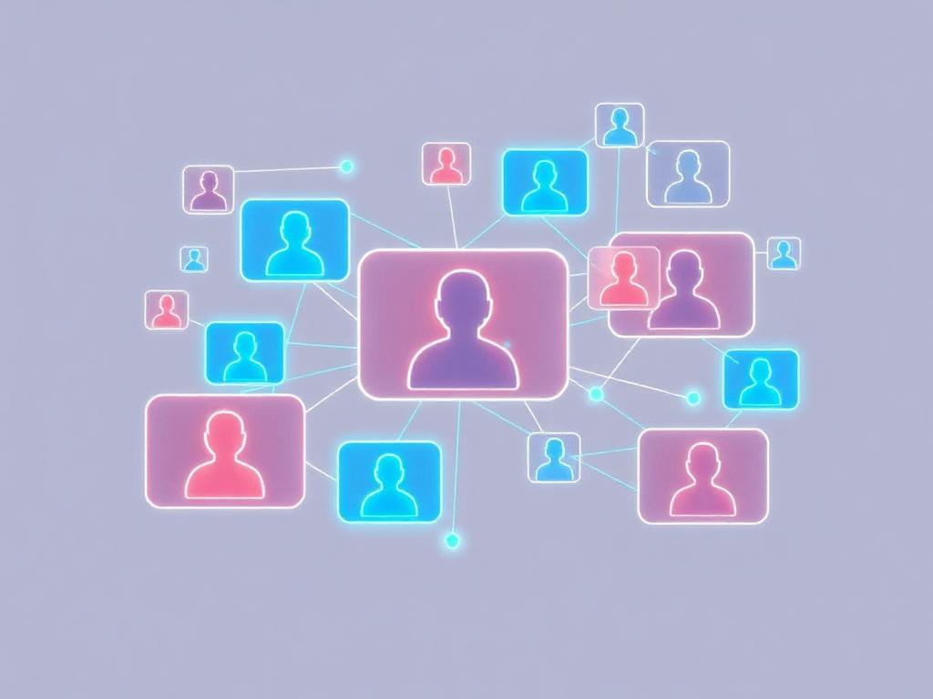 AI social network illustration