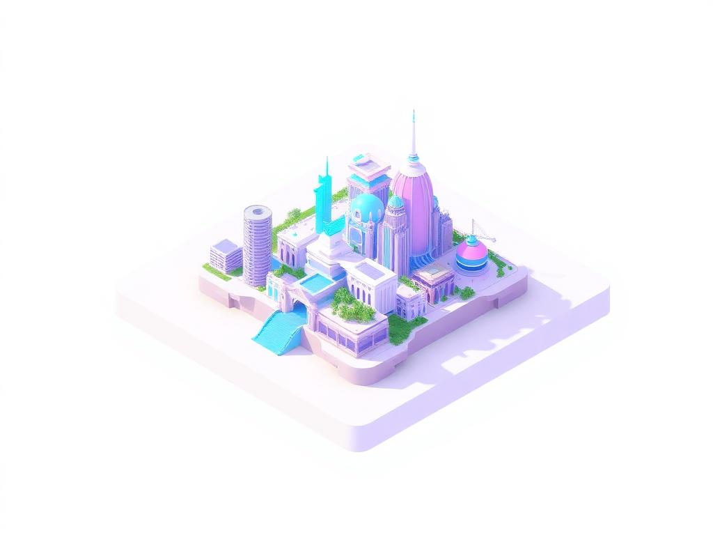 Virtual country portal illustration